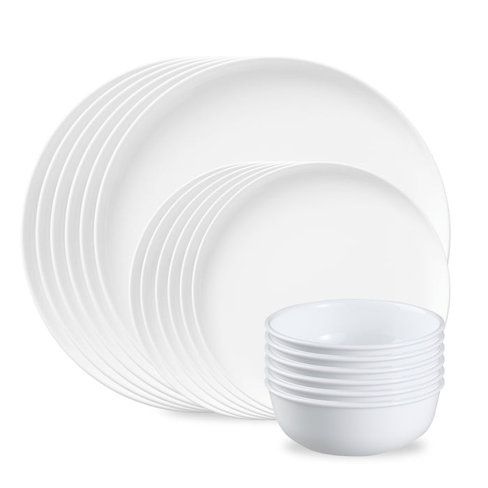 Corelle® Modern Rounds 18-piece Dinnerware Set, Service for 6