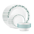 Corelle® Spring Blossom Green II 18-piece Dinnerware Set, Service for 6