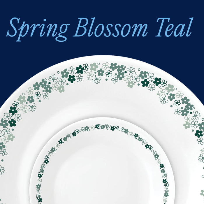 Corelle® Spring Blossom Green II 18-piece Dinnerware Set, Service for 6