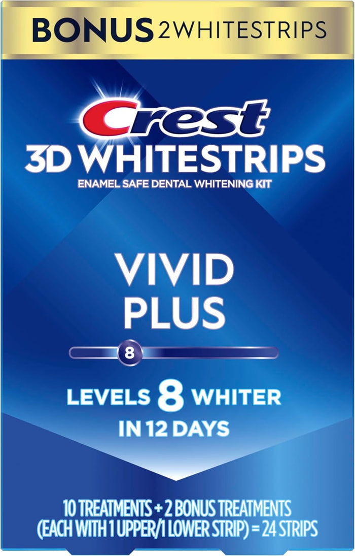 Crest 3D Whitestrips Vivid Plus – Milestone Gift Set, 12-Day Wedding Whitening Regimen