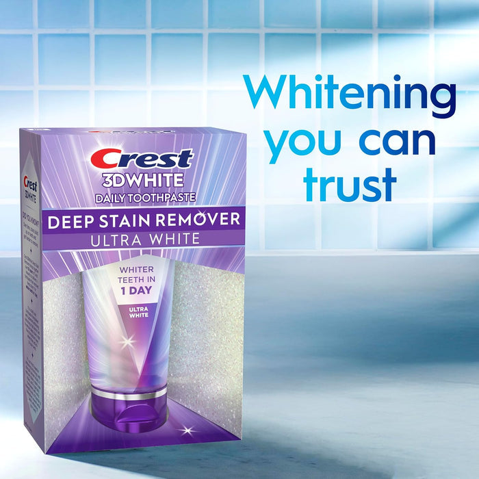 Crest 3DWhite Brilliance Deep Stain Remover Toothpaste – Elevated Oral Care Upgrade for the Guest Bathroom
