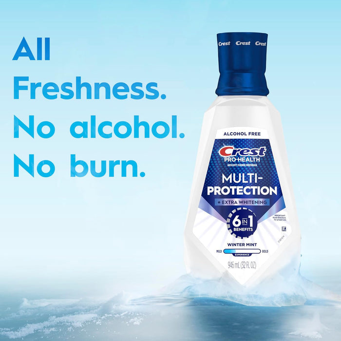 Crest Pro-Health Advanced Alcohol-Free Mouthwash – Gentle Formula Safe for All Ages & Pets
