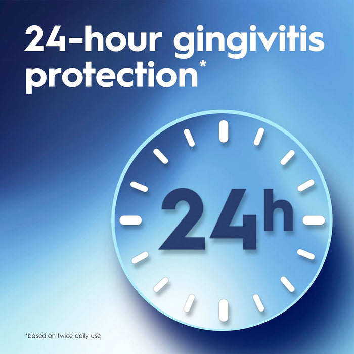 targets and neutralizes plaque germs specifically along the gum line