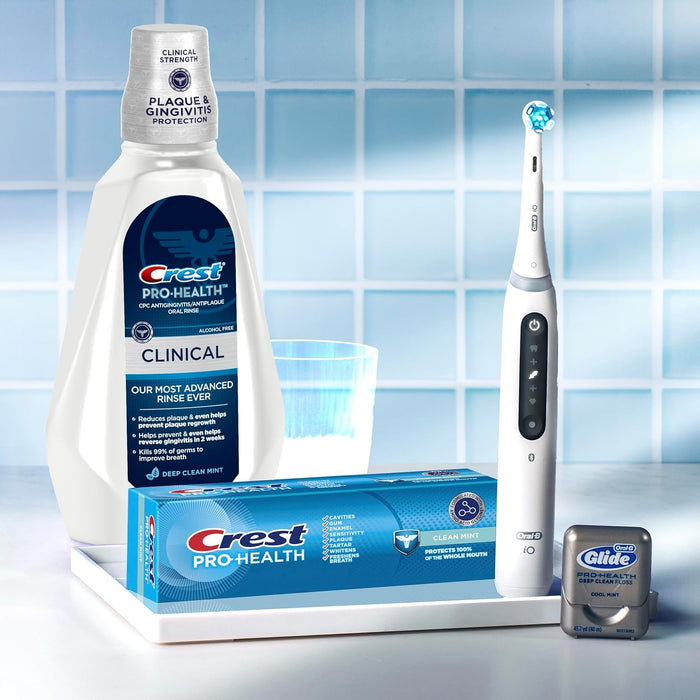 Crest Pro-Health Clinical Mouthwash – Clinical-Strength Focus-Ready Breath for Work & Study