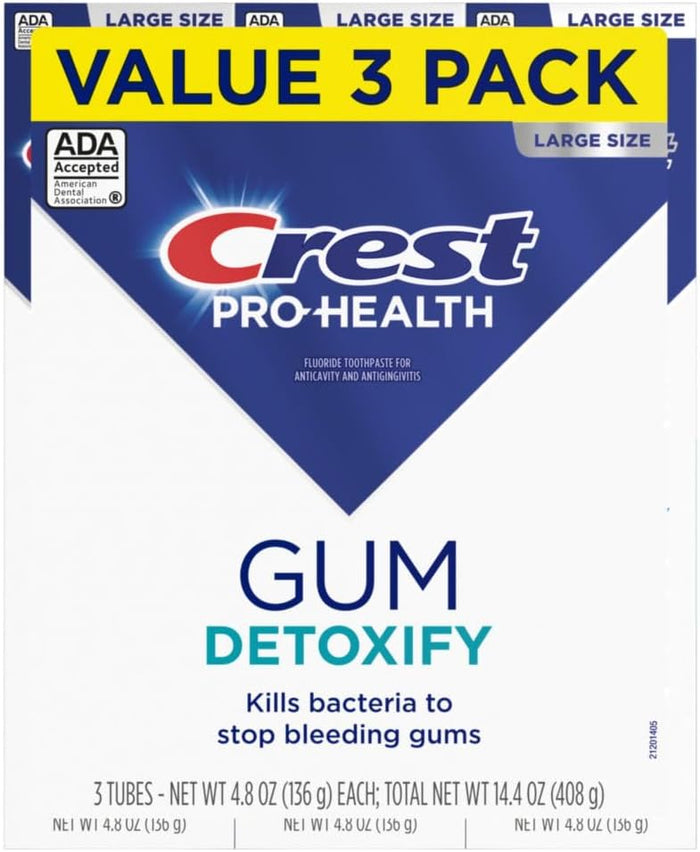 Crest Pro-Health Gum Detoxify 4.8 oz – TSA-Compliant Gum Repair Paste for Travelers & Adventurers