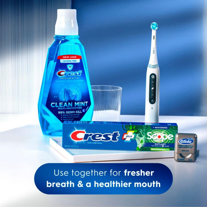 Crest + Scope Whitening Toothpaste – Essential Oral Care in One Simple Tube