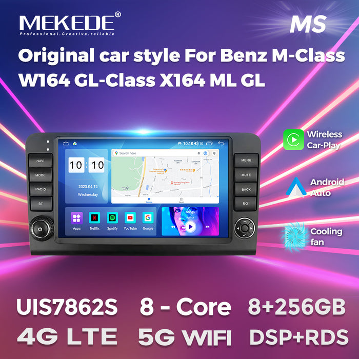 Cross-border supply mercedes ml mercedes ml with button large screen android navigator car smart carplay