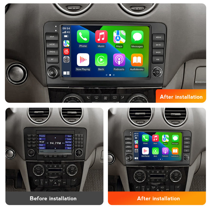 Cross-border supply mercedes ml mercedes ml with button large screen android navigator car smart carplay