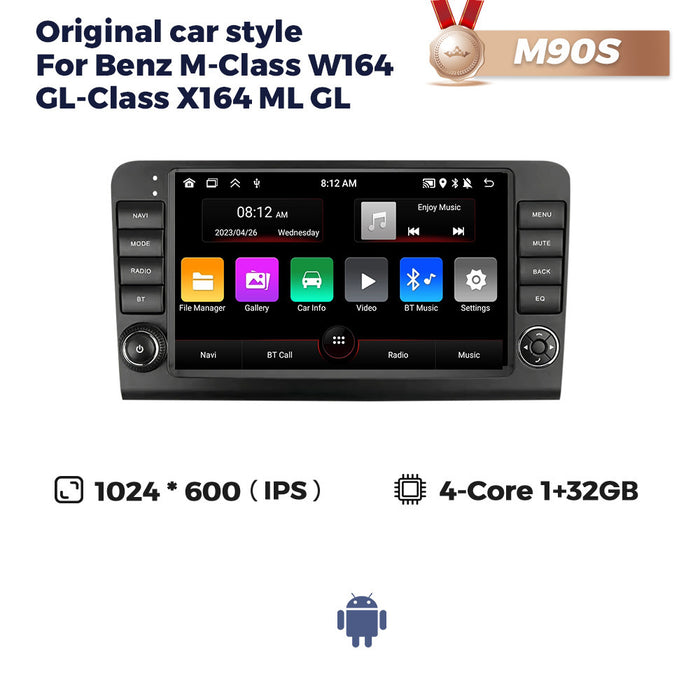 Cross-border supply mercedes ml mercedes ml with button large screen android navigator car smart carplay