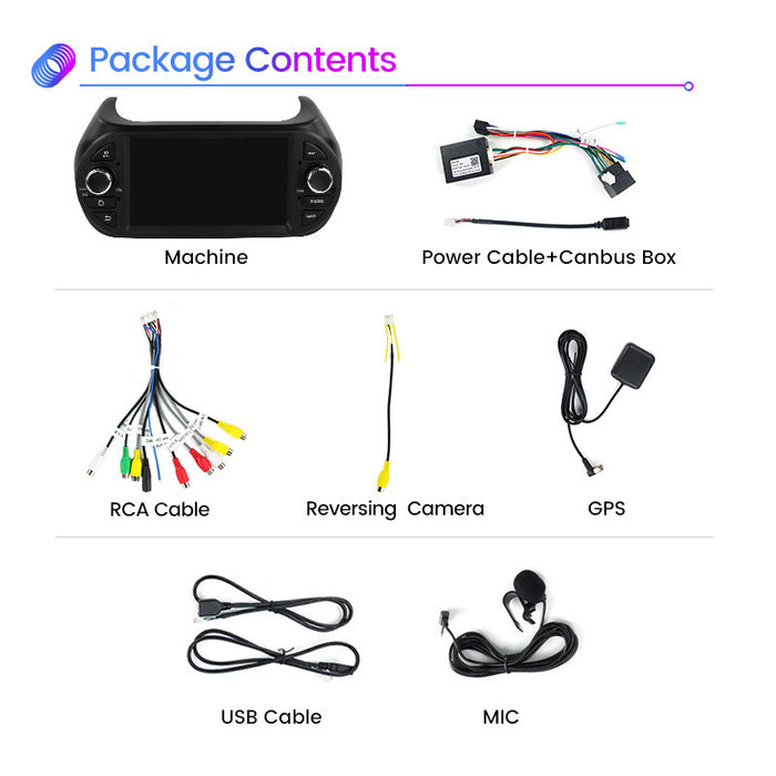 Cross-border wholesale fiat fiorino 2008-2017 android navigator one-piece purchasing overseas system language
