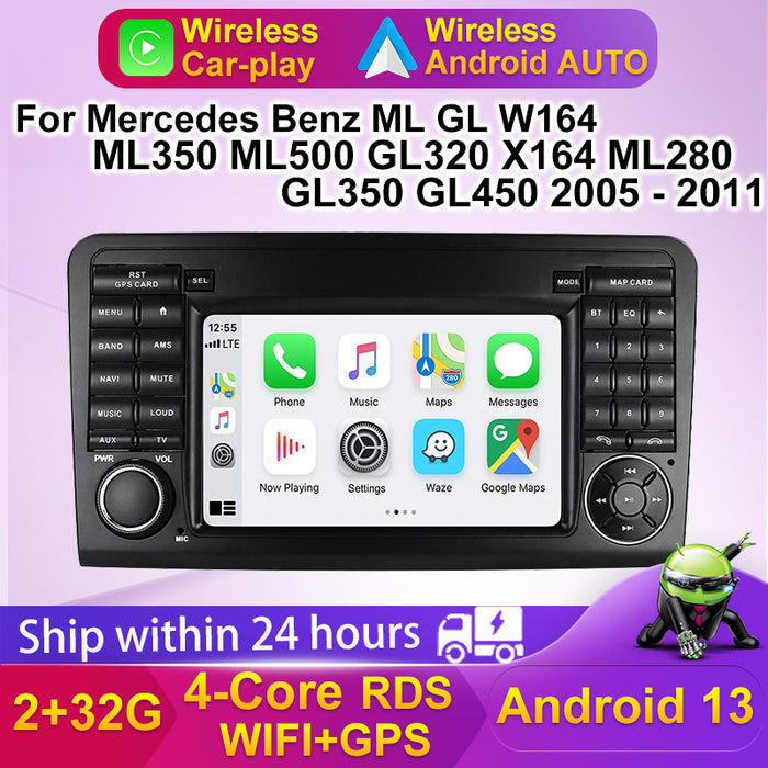Cross-border wholesale for mercedes benz ml w164 x164 7inch discless android navigator purchasing agent