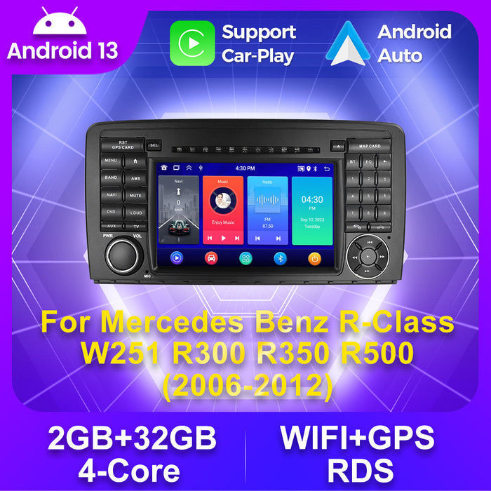 Cross-border wholesale mercedes benz r-class w251 r300 mercedes-benz r 7inch discless android navigation