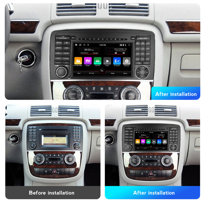 Cross-border wholesale mercedes benz r-class w251 r300 mercedes-benz r 7inch discless android navigation