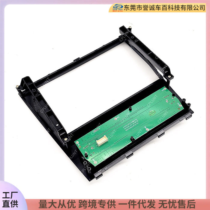 Custom-fit frame for lexus is200 android head unit navigation screen, audio modification panel