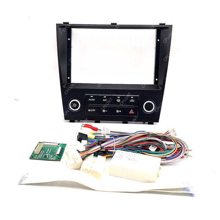 Custom-fit frame for lexus is200 android head unit navigation screen, audio modification panel