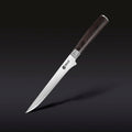 Damascus Steel Boning & Fillet Knife, 6" (Espresso)