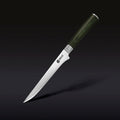 Damascus Steel Boning & Fillet Knife, 6" (Green)