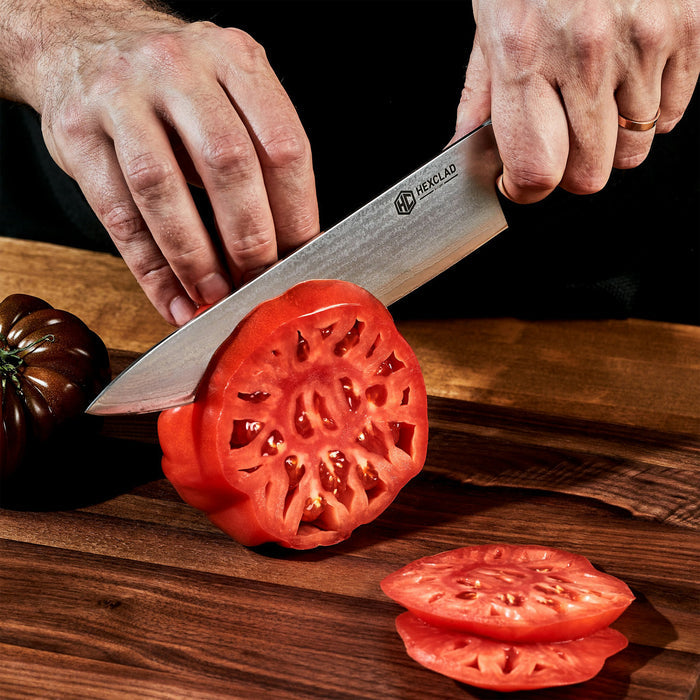 Damascus Steel Chef's Knife, 8" (Green)