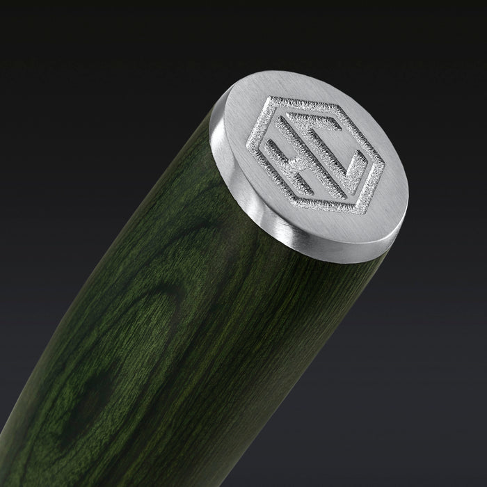 Damascus Steel Cleaver, 7" (Green)
