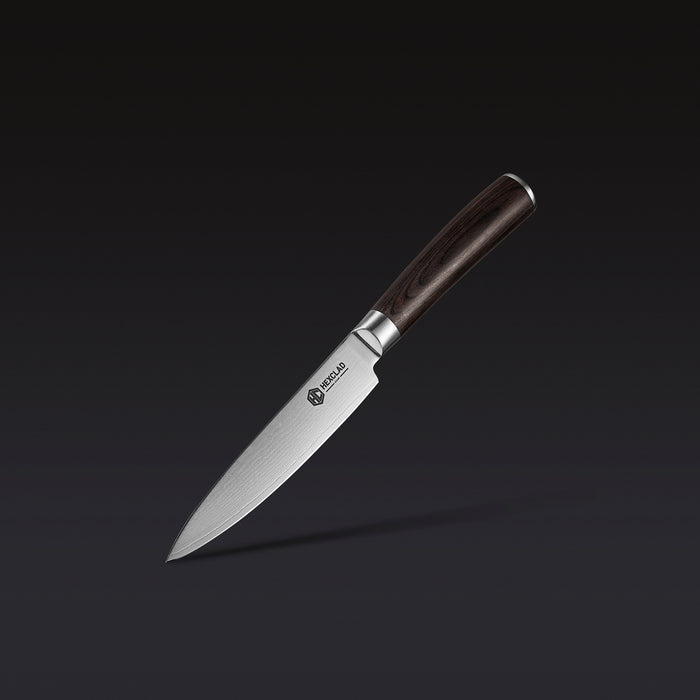 Damascus Steel Utility Knife, 5" (Espresso)