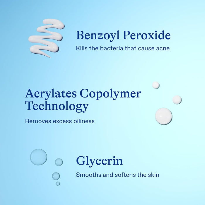 antibacterial action that penetrates pores to kill acne-causing bacteria