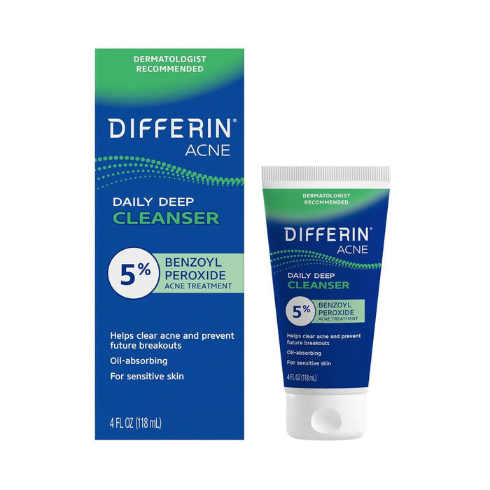 5% benzoyl peroxide active ingredient for clinically recognized acne treatment