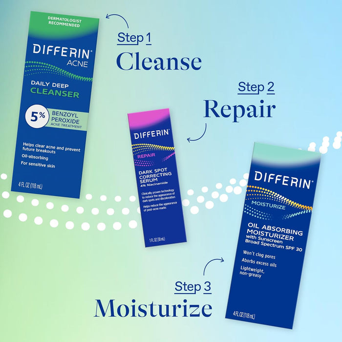 Differin Acne Facial Cleanser – Clinically Proven Safe Formula for Acne-Prone Sensitive Skin