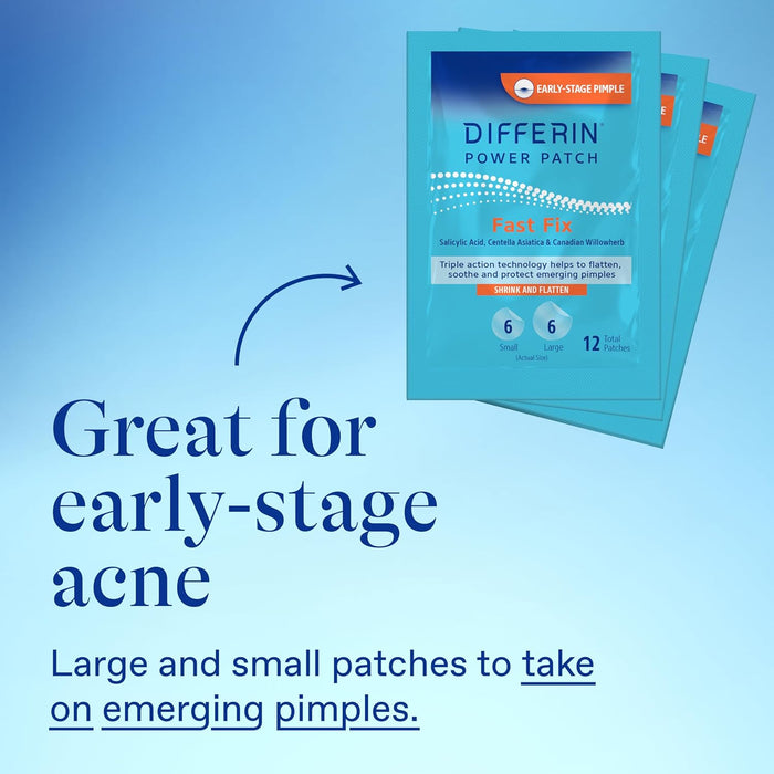 Differin Pimple Patches – Dermatologist-Tested for Young Adults, Non-Irritating Spot Care