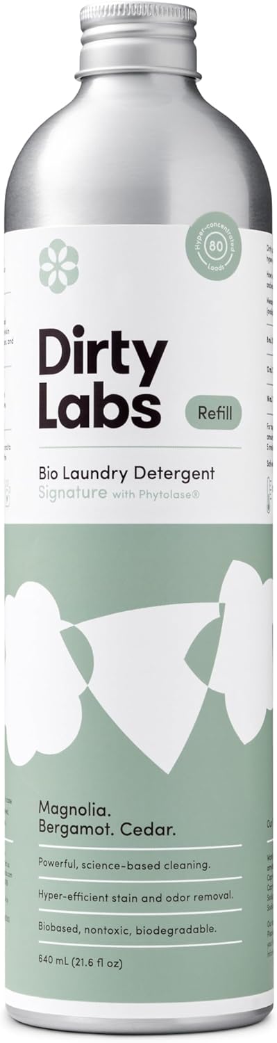 hyper-concentrated 21.6 fl oz formula delivering 80 loads per bottle