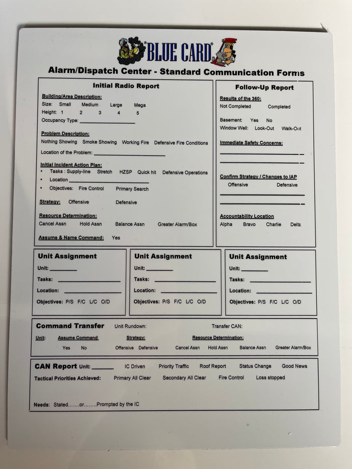 Dispatch Center/Command Standard Communication Board
