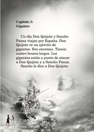 Don Quijote, el ultimo caballero book plus audio Karen Rowan Spanish Language