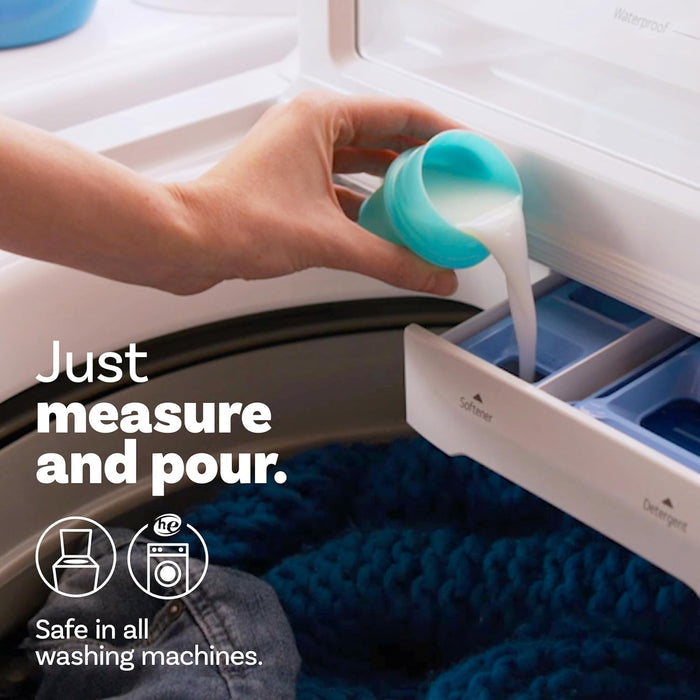 liquid format designed for easy measuring and pouring into dispenser or agitator