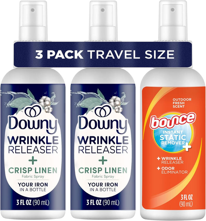 bounce fabric spray included for odor elimination and fresh scent