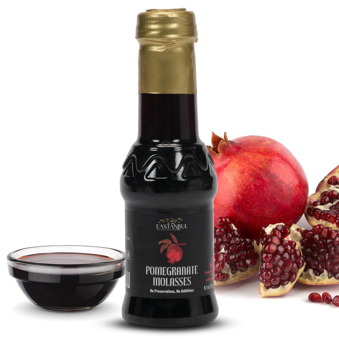 9.7oz squeeze-ready bottle of concentrated pomegranate syrup