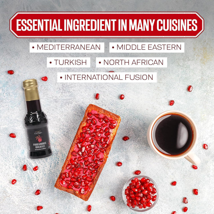 Eastanbul Pomegranate Molasses – Single-Ingredient Pantry Staple for Clutter-Free Kitchens, 9.7oz Bottle