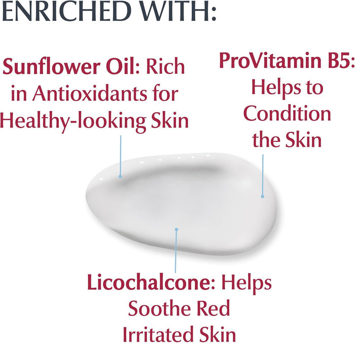 fast-absorbing, non-greasy lightweight cream texture