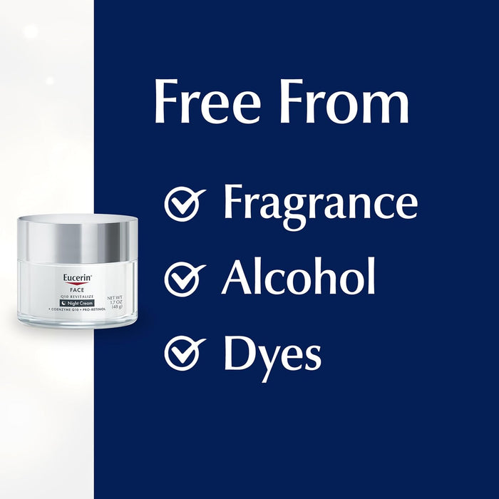 Eucerin Q10 Anti-Wrinkle Night Cream – One-Step Pro-Retinol Treatment for an Uncluttered Vanity