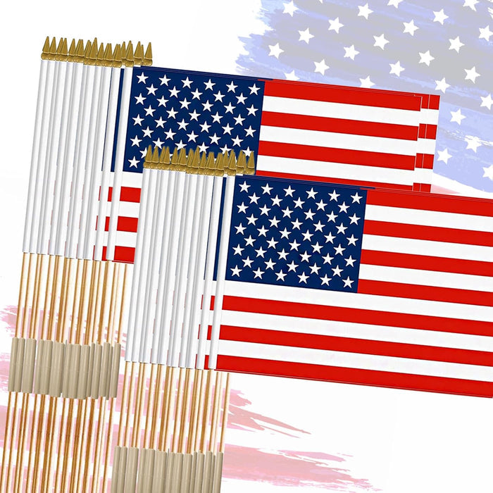 12x18 inch polyester flags with fade-resistant, tear-proof full-color printing