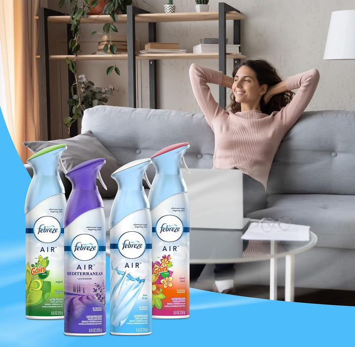 versatile use on air, fabrics, upholstery, and bathroom surfaces