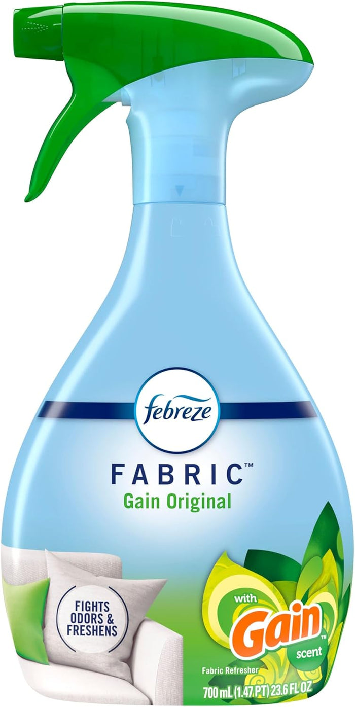 Febreze Fabric Spray Gain Original – One-Bottle Minimalist Home Care, Replaces Multiple Specialty Sprays