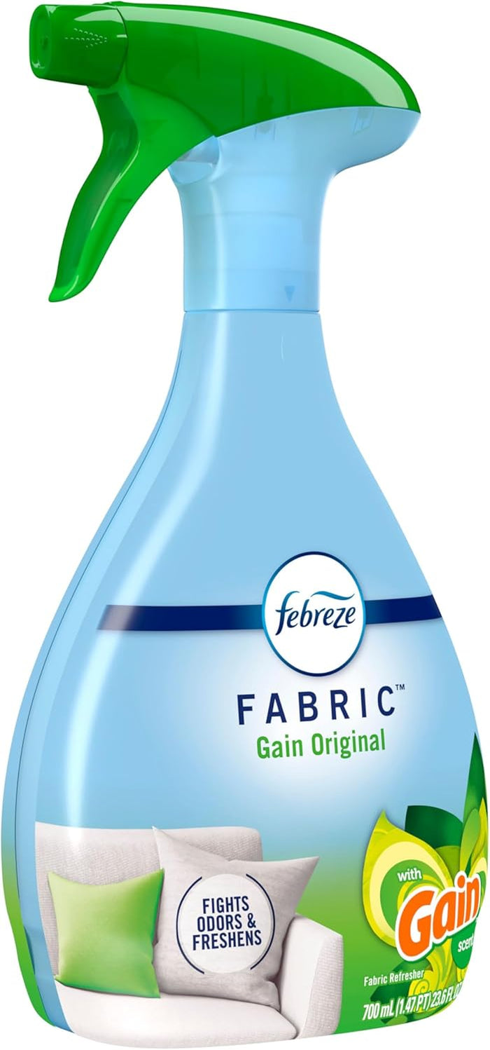 Febreze Fabric Spray Gain Original – One-Bottle Minimalist Home Care, Replaces Multiple Specialty Sprays
