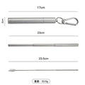 Foldable Straw - Silver