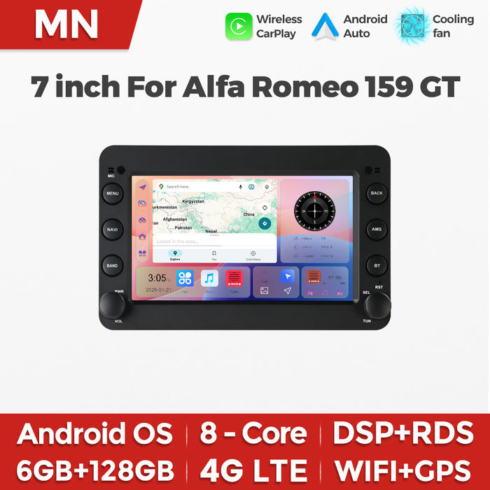 For 7 inch alfa romeo 159 gt alfa romeo special android smart navigator