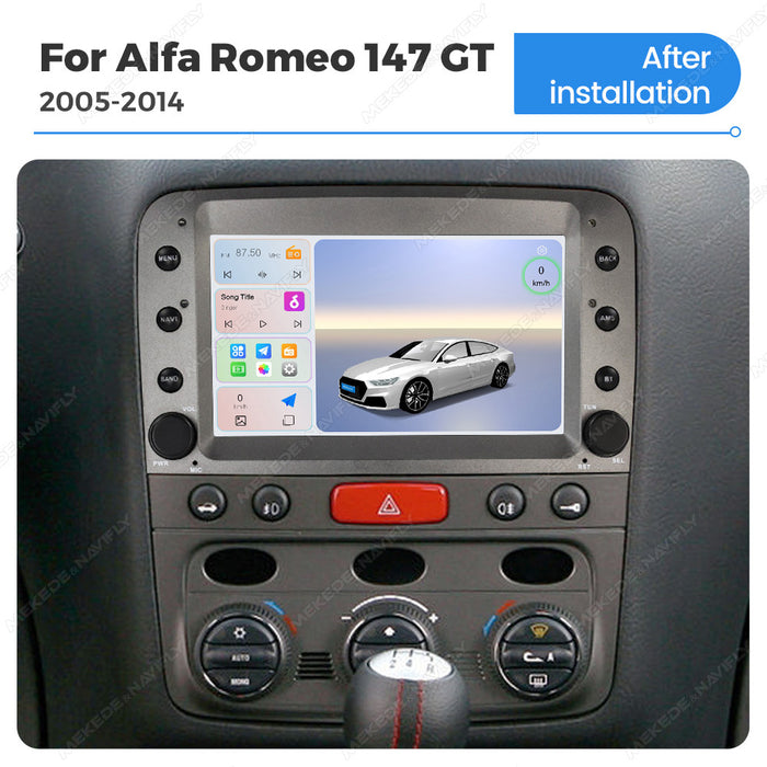 For alfa romeo 147 gt 2005-2014alfa romeo android smart navigator 7"