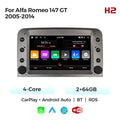 For alfa romeo 147 gt 2005-2014alfa romeo android smart navigator 7"