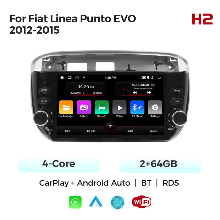 For fiat linea punto evo 2012-2015 fiat lingya pendo 7" android navigator