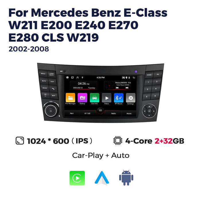 For mercedes benz e-class w211 e200 w219 w463 mercedes benz e android navigation