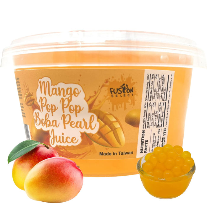 9 available flavor variants including mango, strawberry, peach, kiwi, passion fruit, lychee, green apple, blueberry, and raspberry