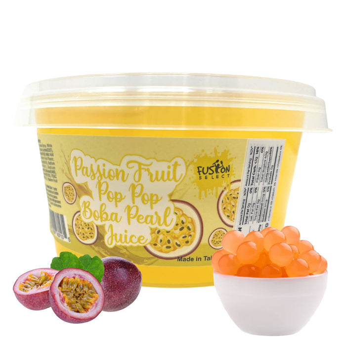 Fusion Select Strawberry Popping Boba Pearls – Portable Topping for Patio Brunch and Outdoor Mimosas