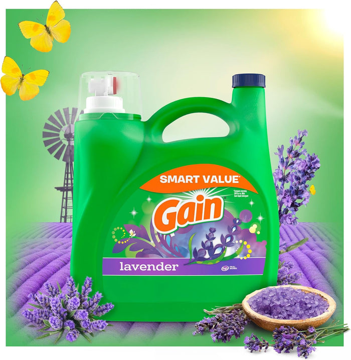 50% more scent concentration compared to gain powder detergent